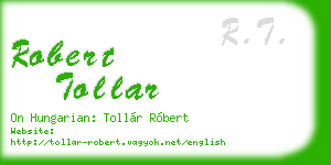 robert tollar business card